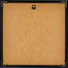 The back of a black picture frame with a brown backing board. Produktbild-Vorschau
