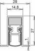 Athmer Türdichtung Schall-Ex DUO L-15 / 28 OS Nr.1-404 Produktbild-Vorschau 4