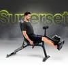 A man is using a weight bench with weights attached to his legs. Náhľad obrázku produktu