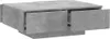 A concrete-effect coffee table with two drawers, one of which is partially open. Náhľad obrázku produktu