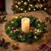 LED vánoční věnec, zelený, s časovačem a funkcemi - 35 cm - Náhled obrázku produktu 3