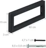 Relaxdays Nástenná konzola, sada 2 ks, 40 cm, oceľ, držiak Náhľad obrázku produktu 4