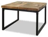vidaXL Konferenčný stolík z teakovej živice 60x60x40 cm Náhľad obrázku produktu 1