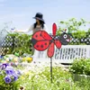 Relaxdays Windrad Käfer, niedlicher Gartenstecker, Produktbild-Vorschau 2