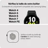 Cazy Bracelet Compatible avec Samsung Galaxy Watch (Titane) Voir les images du produit 4
