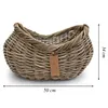 Rattan Pflanzkorb 2er Set – Blumentopf / Übertopf Kubu Grau Produktbild-Vorschau 2