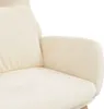 relaxačné kreslo vidaXL Cream White Velvet Náhľad obrázku produktu 6