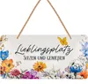Schild Lieblingsplatz Outdoor Lieblingsplatz Schild Garten, Produktbild-Vorschau 1