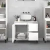 Cloris Designermöbel Badschrank Weiß 65x33x60cm Produktbild-Vorschau 1