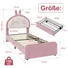 Lit bébé INONEFT, modèle matelas 90x200 cm, avec tête de Voir les images du produit 4