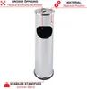 Grafner 2in1 Edelstahl Standaschenbecher mit Mülleimer, 8 Produktbild-Vorschau 2
