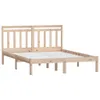 Massivholzbett Kiefernholz unbehandelt 140x190 cm Produktbild-Vorschau 3