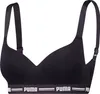 PUMA Damen Padded Top Bra Bustier, Farbe:Schwarz, Produktbild-Vorschau 4