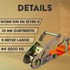 Spanngurt mit Ratsche und Haken | 35mm breit | 6m lang | Produktbild-Vorschau 2