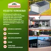 DEUBA® 12x Trapezblech 129x46cm = 7m² verzinkt Profilblech Produktbild-Vorschau 2