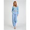 Orsay Hellblaue gemusterte Damen-Strickjacke DP-3554362__L Produktbild-Vorschau 4