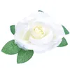 Set 6 cremefarbene Rosen Hochzeitsdeko künstlich für Auto Produktbild-Vorschau 2