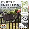 4x Bac à fleurs 11 litres support de montage intérieur Voir les images du produit 3