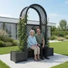 KHW Gartenbank "Amsterdam" mit zwei Pflanzkästen,  Produktbild-Vorschau 2