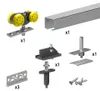 Falttürbeschlag SLID'UP 140, Länge 120 cm, für 1 Tür (2 Produktbild-Vorschau 1