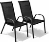 2er Outdoorstuhl Gartenstuhl Stapelstuhl Metall Anthrazit Produktbild-Vorschau 2