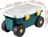 VEVOR Rollwagen mit drehbarem Sitz, strapazierfähiger Produktbild-Vorschau 7