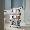 Relaxdays, porta abiti pieghevole, con 27 aste, dimensioni: Anteprima dell’immagine prodotto 2