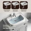 Meuble sous-vasque FCH avec grands tiroirs, 2 portes, Voir les images du produit 5