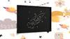 Lavagna nera da gesso 60x40 cm con cornice nero in legno Anteprima dell’immagine prodotto 7