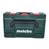 A dark green Metabo tool case with red latches and a black handle, set against a white background. Podgląd zdjęcia produktu