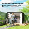 Outsunny Gartenschuppen, mit Fenster, 260 x 177 x 190 cm, Produktbild-Vorschau 4
