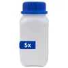 plasteo® 5x 500 ml bottiglia a collo largo con tappo a vite Anteprima dell’immagine prodotto 1