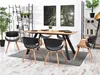 Designová jídelní židle SAROLTA - dub / černá Náhled obrázku produktu 4