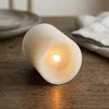 LED-kaarsen set van 4, crèmekleurig, met timer, op Productafbeelding-voorbeeld 6