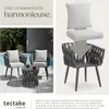 Ensemble Lugano au design tressé, structure en aluminium, Voir les images du produit 7