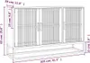 A line drawing diagram of a sideboard with dimensions indicated by text and lines. Produktbild-Vorschau