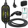 Junsun Czarna Przenośna ładowarka APP/WIFI EV 3.5KW 6-16A Podgląd zdjęcia produktu 2