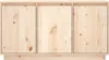 A front view of a wooden cabinet with three doors. Anteprima dell’immagine prodotto
