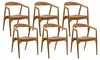 Gartengruppe 7tlg Gartentisch Teak 180 x 100 cm mit 6 Produktbild-Vorschau 8