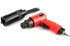 A red air-powered needle scaler and a black needle head attachment are shown on a white background. Produktbild-Vorschau