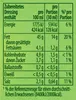 Nutritional information table for a prepared dressing. Produktbild-Vorschau