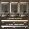 Specchio da bagno a LED 90x70 cm senza cornice con Anteprima dell’immagine prodotto 7
