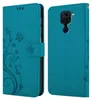 A teal flip case for a Xiaomi RedMi NOTE 9 phone, shown open and closed. Náhled obrázku produktu