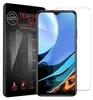 A product packaging for a screen protector for a Xiaomi Redmi 9T phone, with the phone and screen protector shown. Produktbild-Vorschau