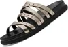 Tamaris Damen Pantoletten Schwarz/Metallic Voir les images du produit 1