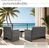 Salon bas de jardin LUCQUES 4 places - gris/gris clair Voir les images du produit 4