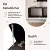 Meuble TV bas Idohome Angel 100 cm noir mat - Meuble TV, Voir les images du produit 7