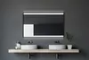 Badspiegel mit Beleuchtung Talos Black Shine 120 x 70 cm Produktbild-Vorschau 7