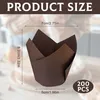 200 Stück Tulpen Backförmchen Muffinförmchen Papier Cupcake Produktbild-Vorschau 2