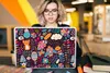 MuchoWow® Laptop Aufkleber Sticker Cover Muster - Eule - Produktbild-Vorschau 5